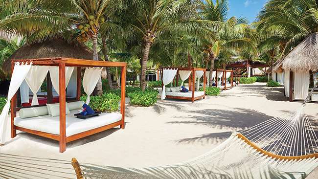 Calming cabanas at El Dorado Royale in Riviera Maya, Cancun